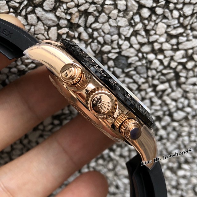 劳力士男士手表 Rolex迪通拿新品 灰白金迪 全玫瑰金迪 黄金迪 绿金迪计时腕表 gjs3230